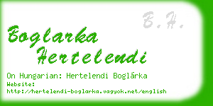 boglarka hertelendi business card