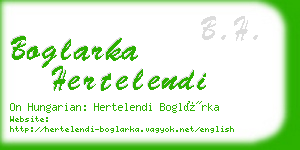 boglarka hertelendi business card